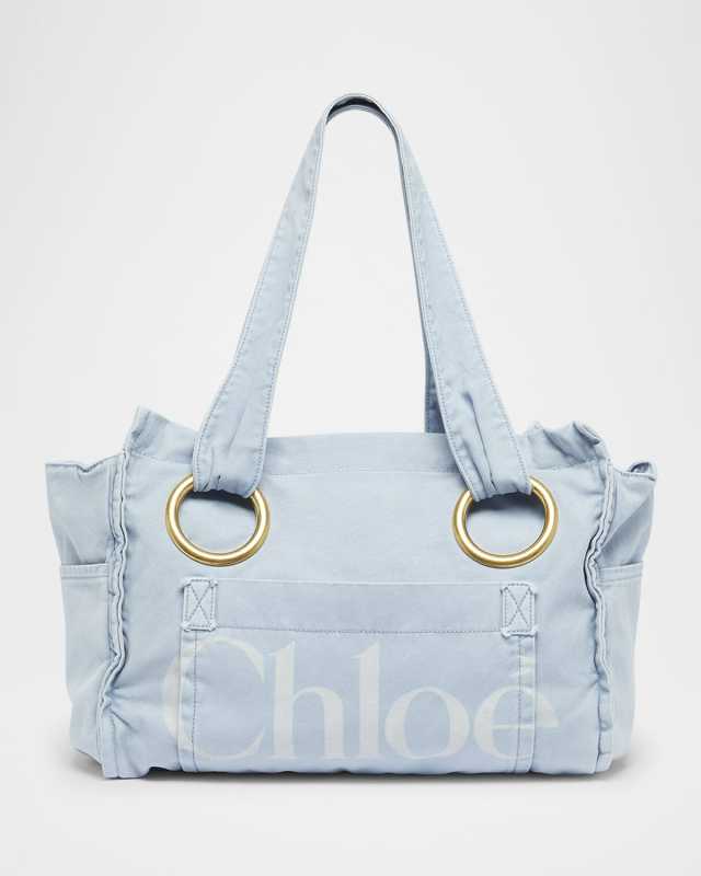 Plage Tote Bag in Washed Canvas